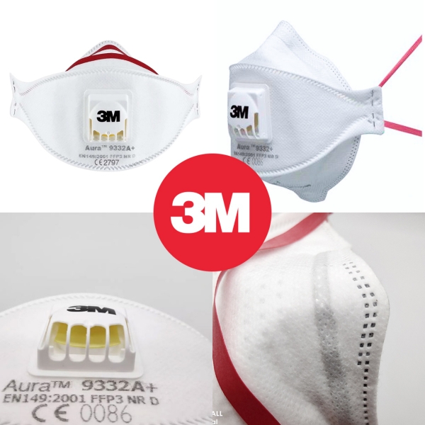 Khẩu Trang 3M 9332A+ FFP3 Tiêu Chuẩn N99 cao cấp - Hàng chính hãng 3M