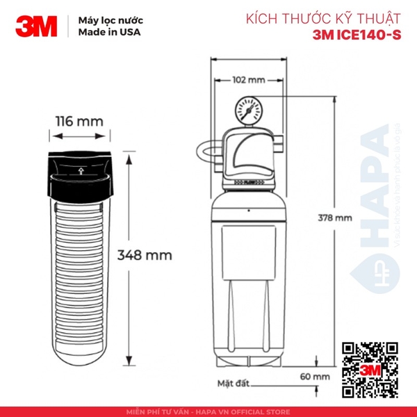 Máy Lọc Nước 3M Cho Máy Pha Cà Phê cao cấp - Nhập khẩu Mỹ