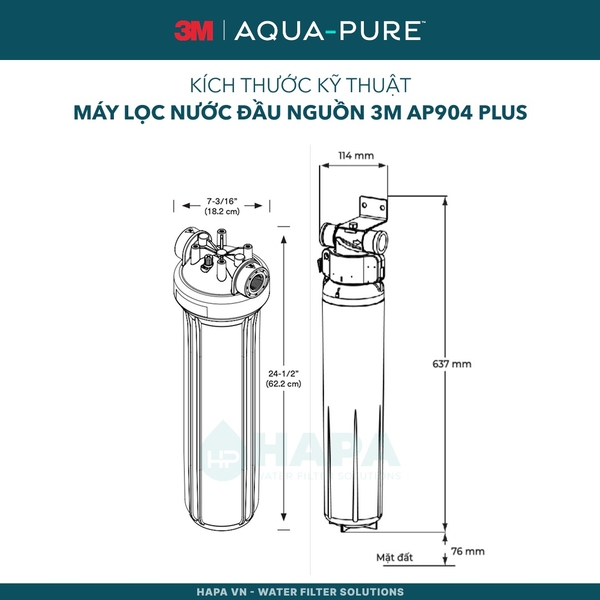 Hệ Thống Lọc Tổng Đầu Nguồn 3M AP904 PLUS Cao Cấp - Nhập Khẩu Mỹ