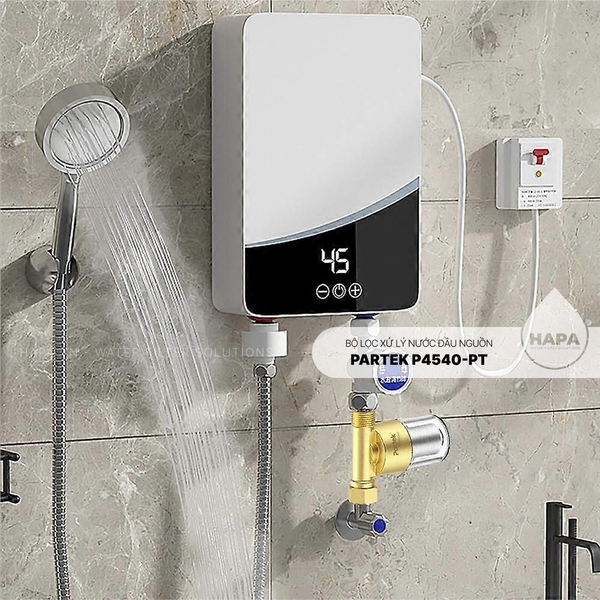 Bộ Tiền Xử Lý Nước PARTEK P4540-PT-K (KDF) Loại Bỏ Phèn Sắt, Clo, Vi Khuẩn cao cấp