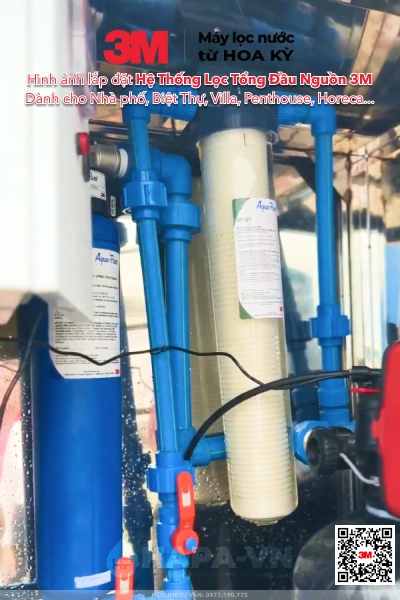 Hệ Thống Lọc Tổng 3M PREMIUM Cho Biệt Thự, Villa Cao Cấp - Nhập khẩu Mỹ