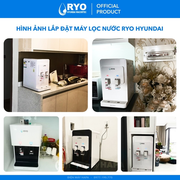 Ảnh lắp đặt thực tế của Máy Lọc Nước Nóng Lạnh Để Bàn RYO Hyundai RP100H, Nhập khẩu Hàn Quốc tại Điện máy HAPA - 01