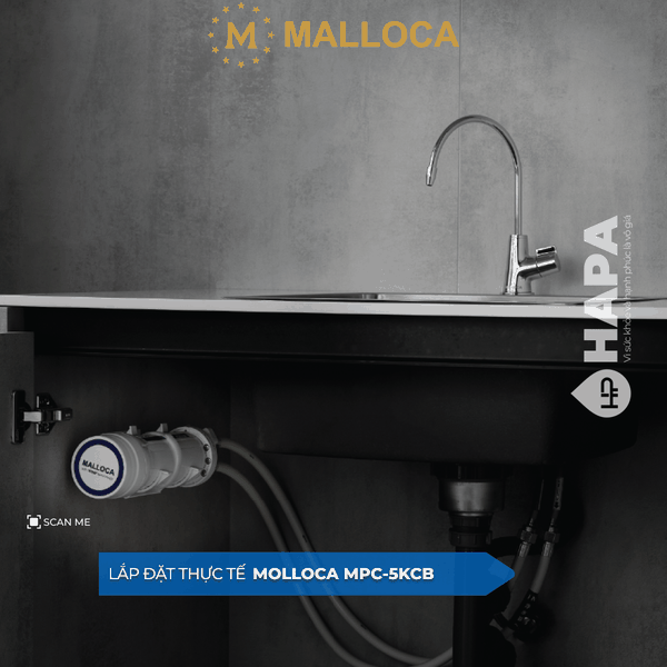 Máy Lọc Nước MALLOCA MPC-5KCB Uống Trực Tiếp Từ Vòi - Nhập Khẩu Nhật Bản, Chính Hãng