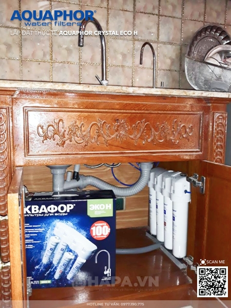 Máy Lọc Nước AQUAPHOR CRYSTAL ECO H Nano Aqualen™ - Nhập Khẩu Châu Âu