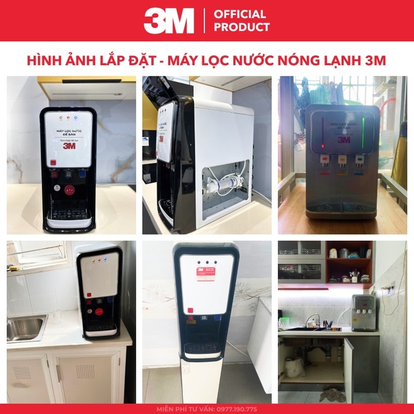 Máy Lọc Nước Nóng Lạnh 3M cho Gia đình, Văn phòng - Bộ lọc nhập khẩu Mỹ