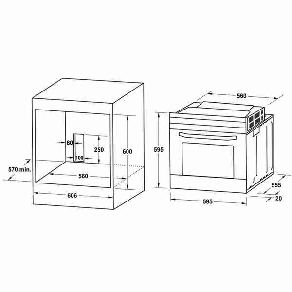Lò Nướng Âm Tủ 70 lít Hafele HO-4KT70A
