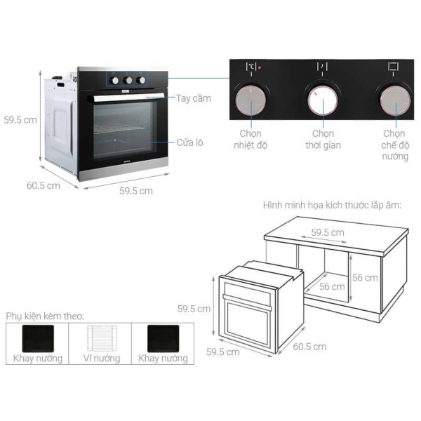 Lò Nướng Hafele HO-K60B 534.05.581