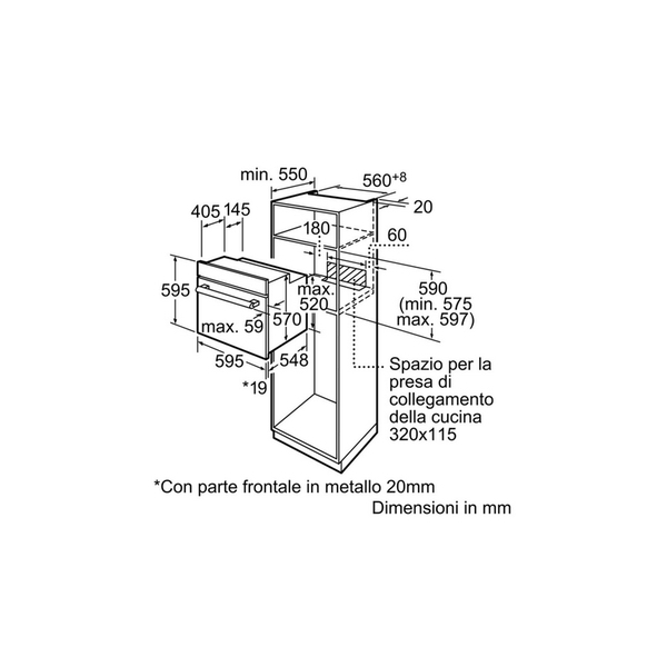 Lò Nướng Bosch HMH.HBG656RS1B Âm Tủ 71L