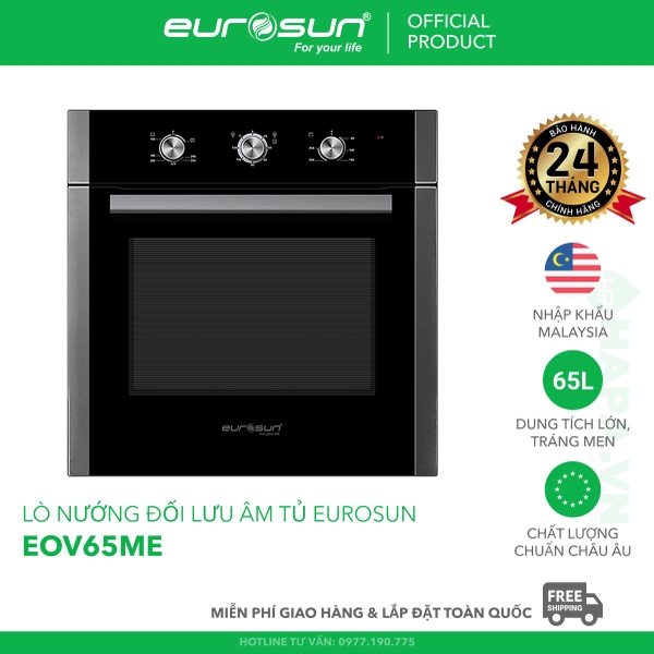 Lò Nướng Đối Lưu EUROSUN EOV65ME 65 Lít Cao Cấp - Nhập Khẩu Malaysia