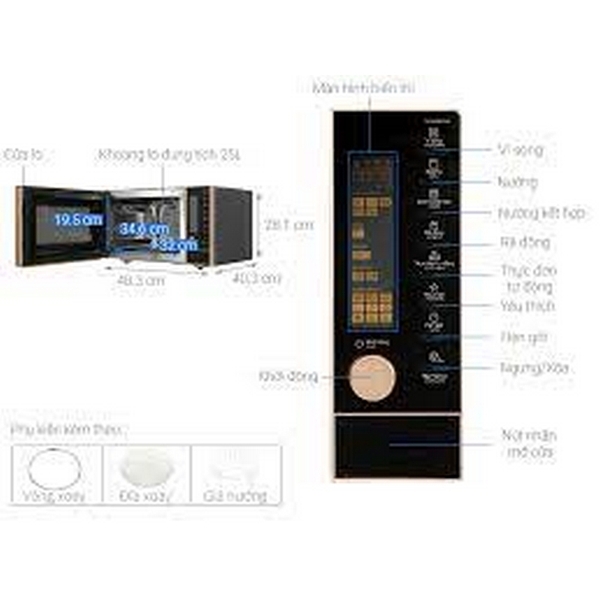 Lò Vi Sóng ELECTROLUX EMG25D89GGP 25 lít