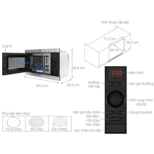 Lò Vi Sóng ELECTROLUX EMS2540X 25 lít