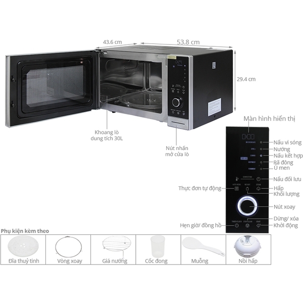 Lò Vi Sóng ELECTROLUX EMS3085X 30L
