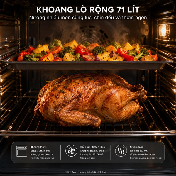 Lò Nướng Electrolux KODEC75X 71L - Chính Hãng HAPA