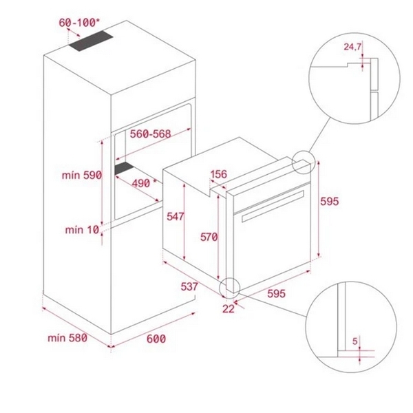 Lò Nướng Teka PIZZA HBL 8510 P 111000049 - 71 Lít