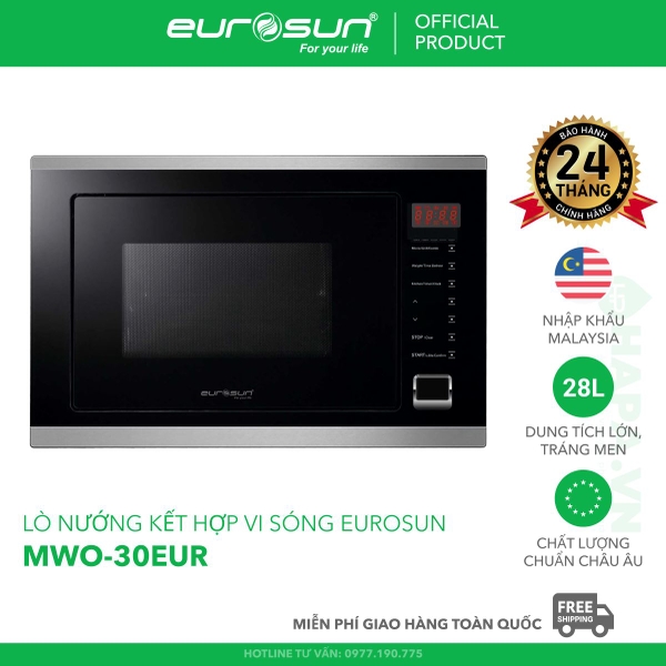 Lò Vi Sóng Có Nướng EUROSUN MWO-30EUR 28 Lít - Nhập Khẩu Malaysia