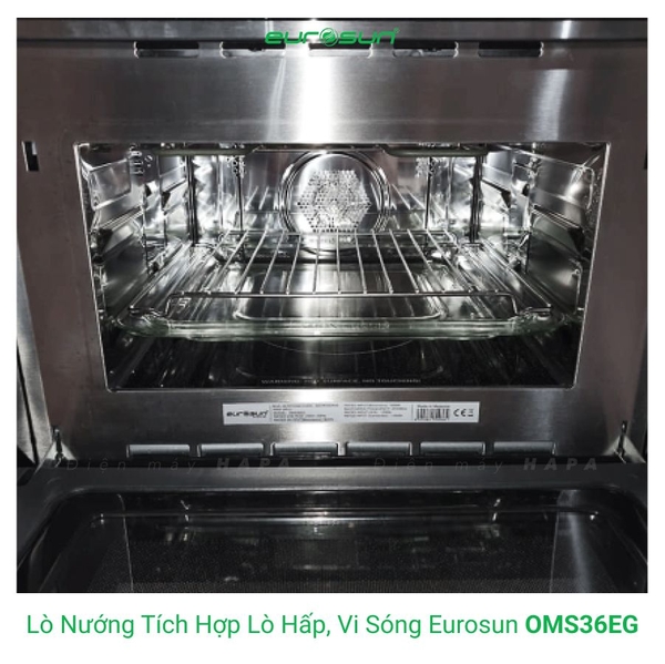 Lò Nướng Kết Hợp Hấp, Vi Sóng EUROSUN OMS36EG 36L - Nhập Khẩu Malaysia