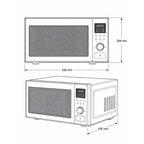 Lò Vi Sóng Có Nướng ELECTROLUX EMS3082CR 30 Lít