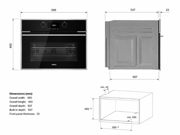 Lò Vi Sóng Có Nướng TEKA MLC 844 40584400 45 Lít