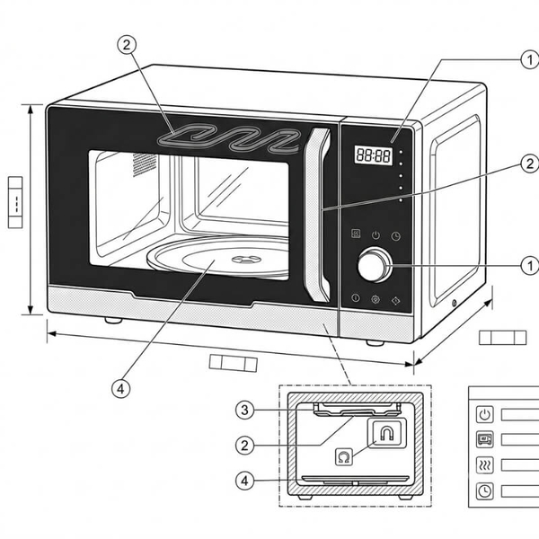 Lò Vi Sóng ELECTROLUX EMS3085X 30L