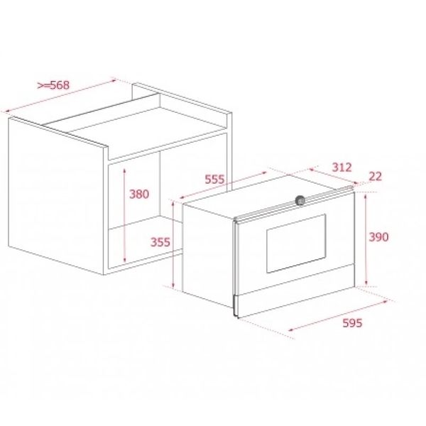 Lò Vi Sóng Teka MS 622 BI 40584102 - 22 Lít