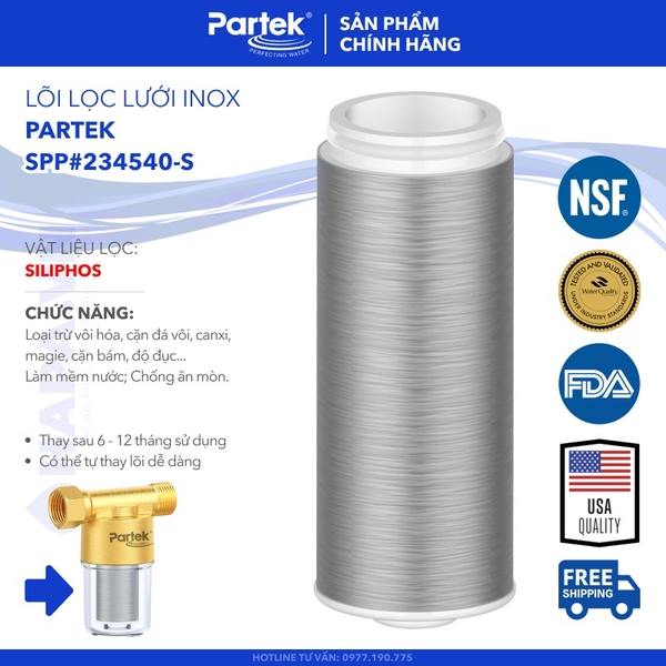 Lõi Lọc Nước PARAGON PARTEK, Full Models Lõi Lọc Thô Cao Cấp