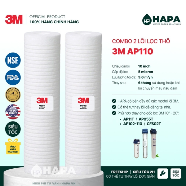 Lõi Lọc Nước 3M™ Aqua-Pure™ Made in USA, Đầy Đủ Models - Nhập Khẩu Mỹ