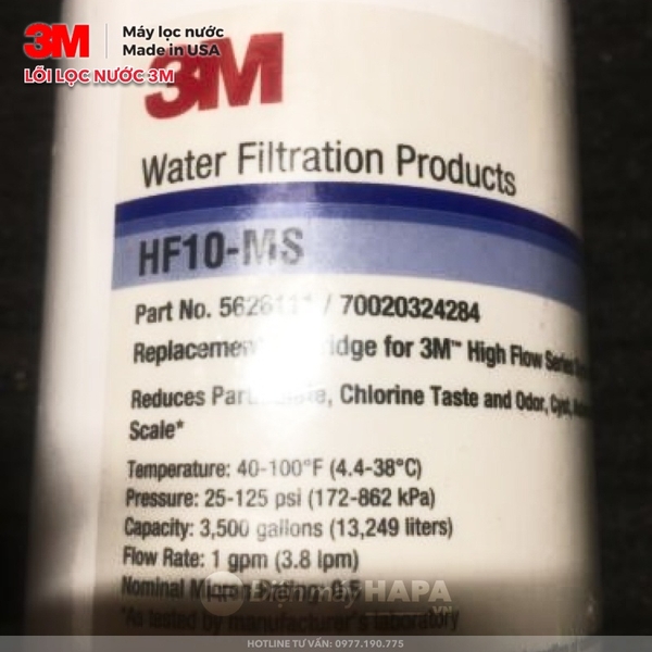 Lõi Lọc Nước 3M HF10-MS Thay Cho Máy BREW110-MS - Nhập Khẩu 3M Mỹ