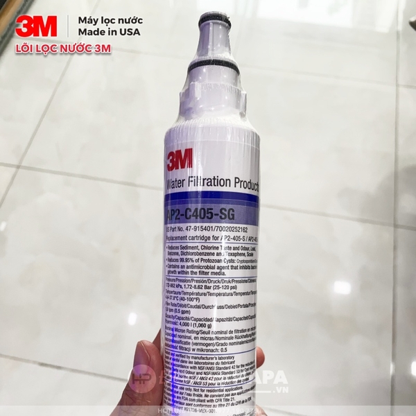 Lõi Lọc Nước 3M AP2-C405-SG - Lõi Lọc Thay Thế 3M™ Aqua-Pure™ HCD-2, Mini Filter, C-LC - Nhập Khẩu Mexico, Hàng Chính Hãng