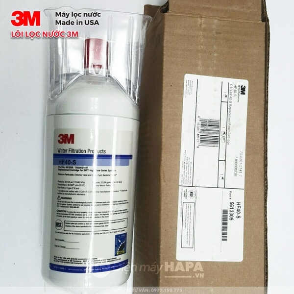 Lõi Lọc Nước 3M HF40-S Thay Cho ICE140-S, 3MFF101 - Nhập Khẩu 3M Mỹ