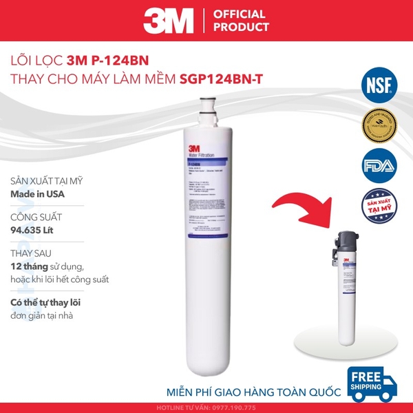 Lõi Lọc Nước 3M Made in USA, Đầy Đủ Models - Nhập Khẩu Mỹ