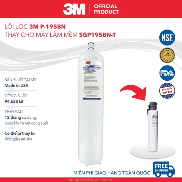 Lõi Lọc Nước 3M Made in USA, Đầy Đủ Models - Nhập Khẩu Mỹ
