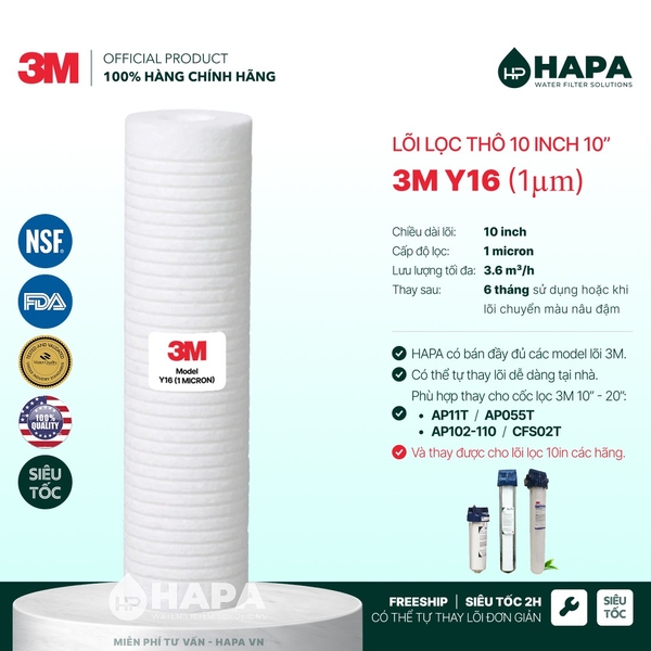 Lõi Lọc Nước 3M™ Aqua-Pure™ Made in USA, Đầy Đủ Models - Nhập Khẩu Mỹ