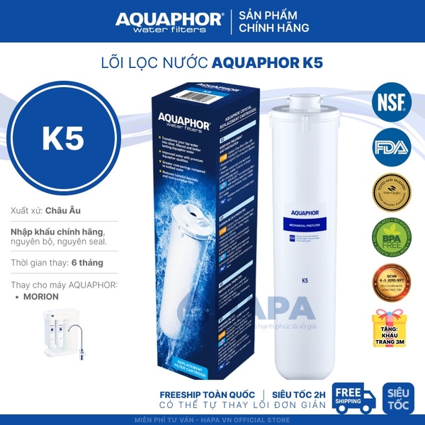 Bộ 4 Lõi Lọc AQUAPHOR MORION RO-101S - Nhập khẩu nguyên bộ Châu Âu