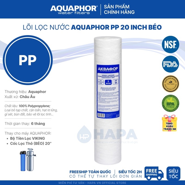 Lõi Lọc Tổng Đầu Nguồn AQUAPHOR VIKING CARTRIDGE - Nhập khẩu Châu Âu