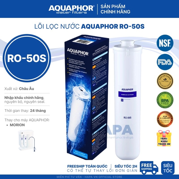Bộ 4 Lõi Lọc AQUAPHOR MORION RO-101S - Nhập khẩu nguyên bộ Châu Âu