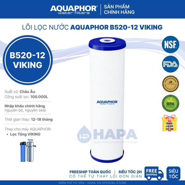 Lõi Lọc Tổng Đầu Nguồn AQUAPHOR VIKING CARTRIDGE - Nhập khẩu Châu Âu