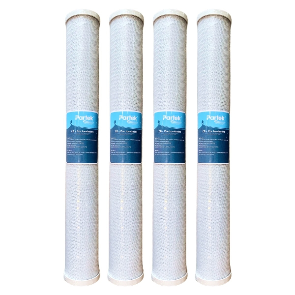 Lõi Lọc Than Hoạt Tính 20 inch PARTEK P20-CTO CB2520 Carbon Block Cao Cấp - Hàng Chính Hãng