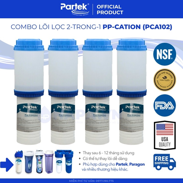 Lõi Lọc Nước PARTEK PP-CATION 10 inch cao cấp