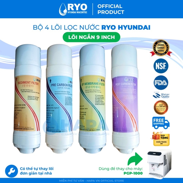 Máy Lọc Nước Nóng Lạnh RYO Hyundai PGP1000 - Nhập khẩu Hàn Quốc, Hàng Chính Hãng