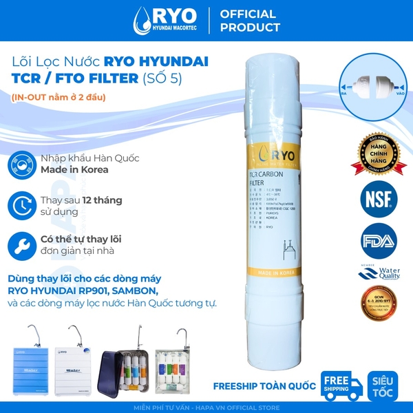 Lõi Lọc Nước RYO HYUNDAI RP 05 - Nhập Khẩu Hàn Quốc
