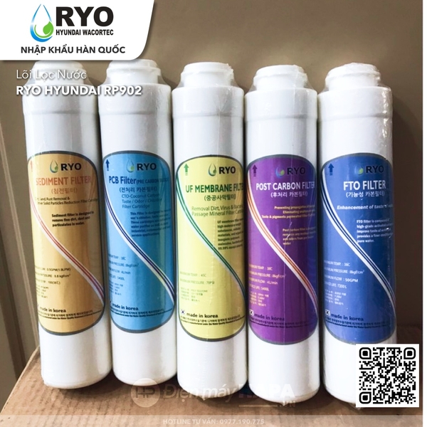 Lõi Lọc Nước RYO Hyundai Cho Máy RP902 - Nhập Khẩu Hàn Quốc