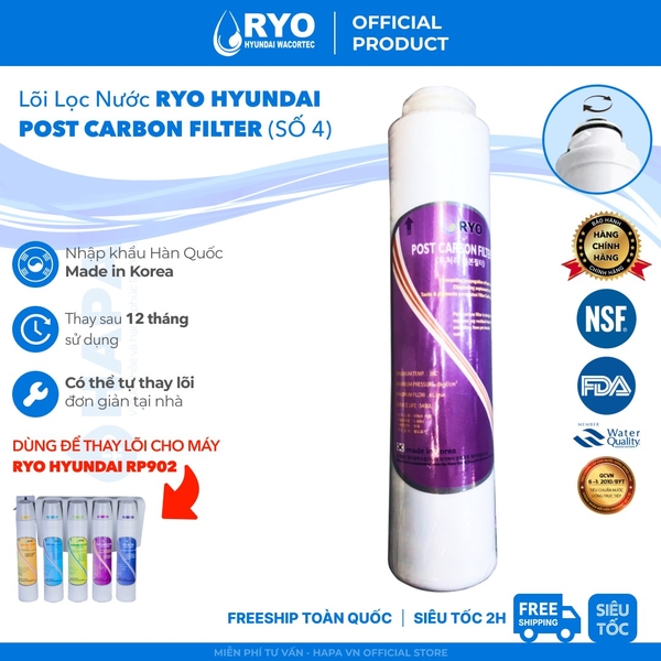 Lõi Lọc Nước RYO Hyundai Cho Máy RP902 - Nhập Khẩu Hàn Quốc