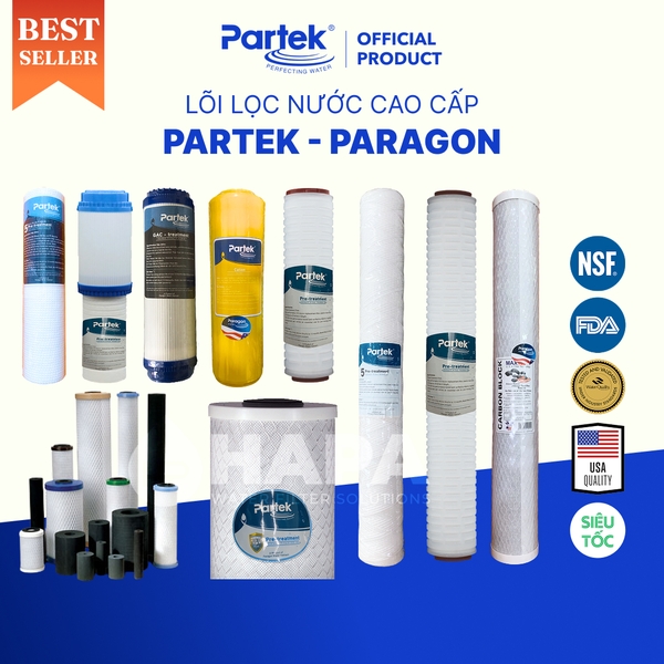 Lõi Lọc Nước PARAGON PARTEK, Full Models Lõi Lọc Thô Cao Cấp