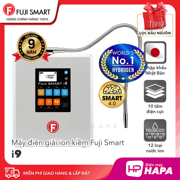 Máy Điện Giải ION Kiềm FUJI SMART i9 - Nhập Khẩu Nhật Bản