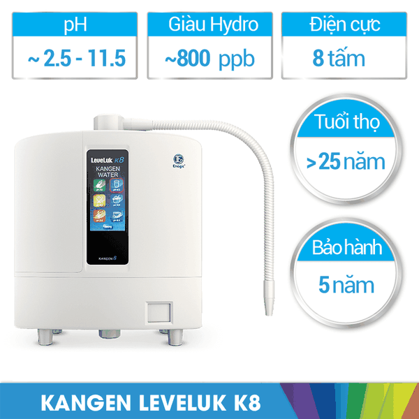 Máy Điện Giải ION Kiềm Kangen LEVELUK K8 - Nhập Khẩu Nhật Bản
