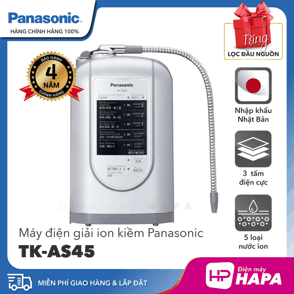 Máy Điện Giải ION Kiềm PANASONIC TK-AS45 - Nhập Khẩu Nhật Bản