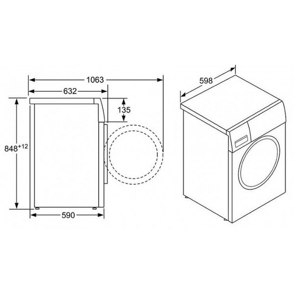 Máy Giặt Bosch WAW28790HK Cửa Trước Độc Lập 9 Kg