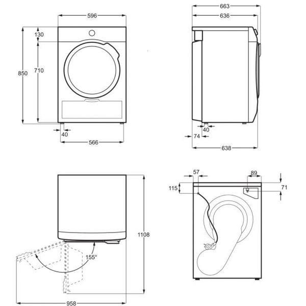 Máy Sấy Bosch WTW85400SG Cửa Trước Độc Lập 9 Kg