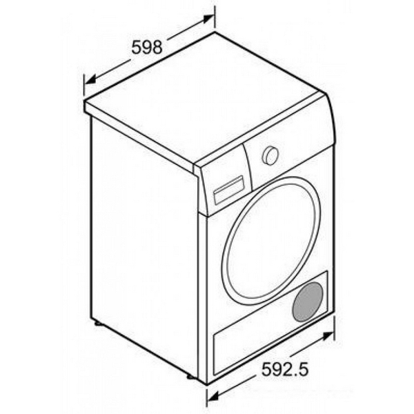 Máy Sấy Bosch WTW87561SG Cửa Trước Độc Lập 9 Kg