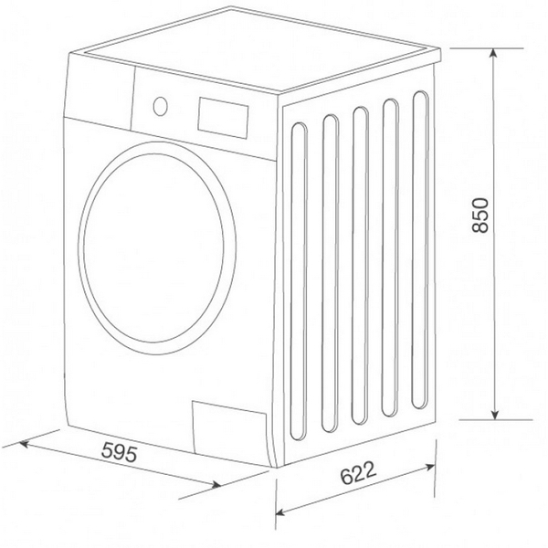 Máy Giặt Malloca MWM-C1903E 8 Kg Cửa Trước Độc Lập